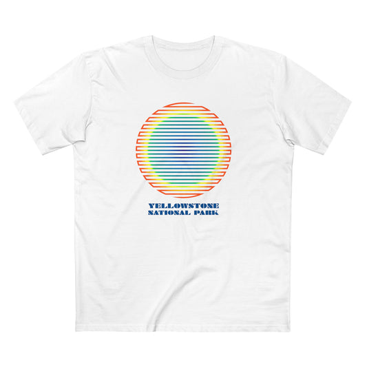 Yellowstone National Park T-Shirt - Grand Prismatic Spring Gradient