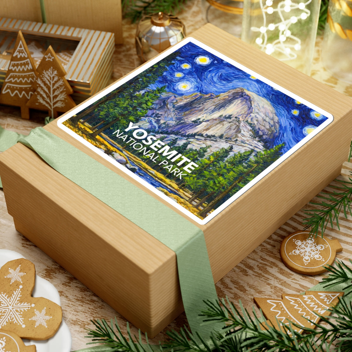 Yosemite National Park Sticker - The Starry Night