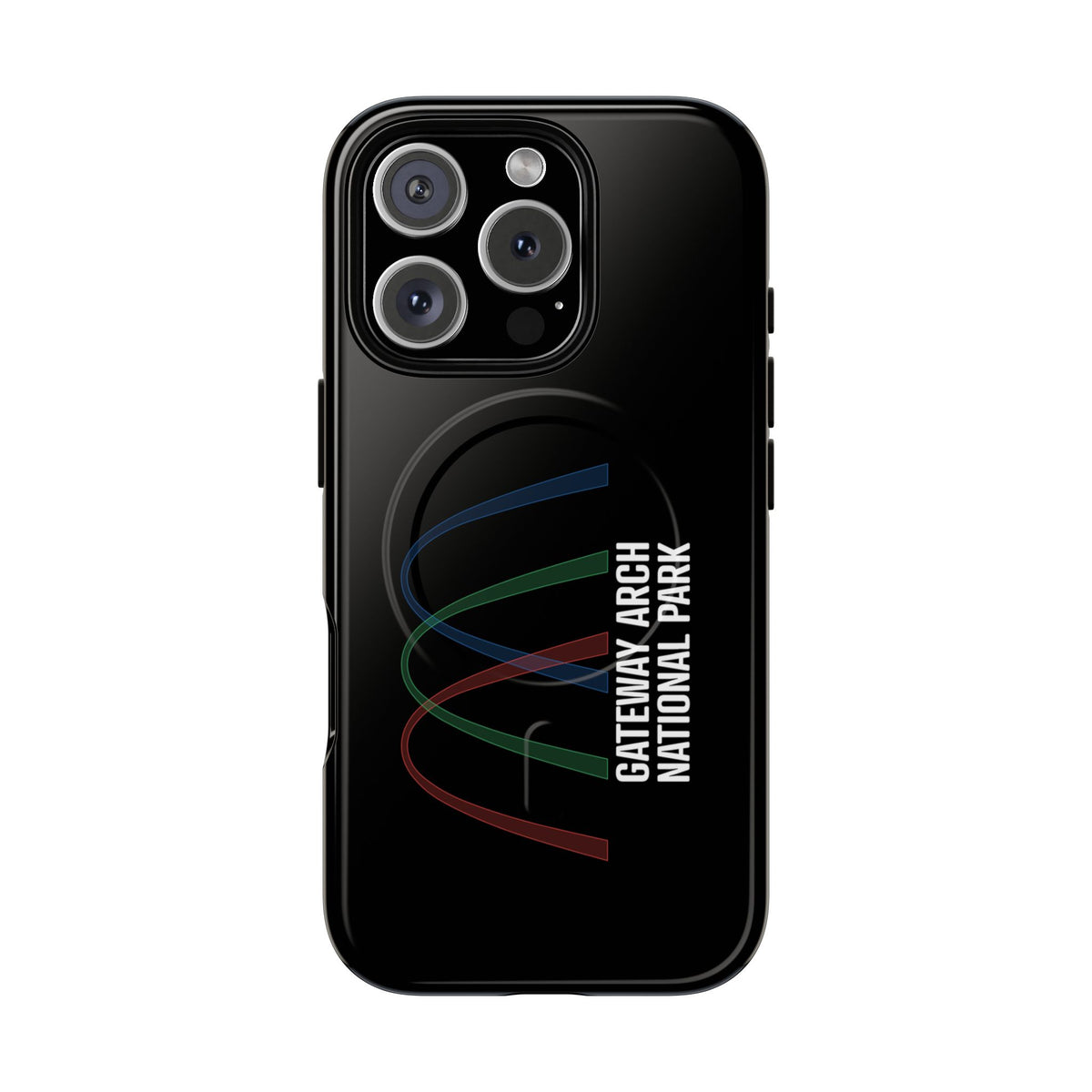 Gateway Arch National Park iPhone Case with MagSafe - Histogram Design
