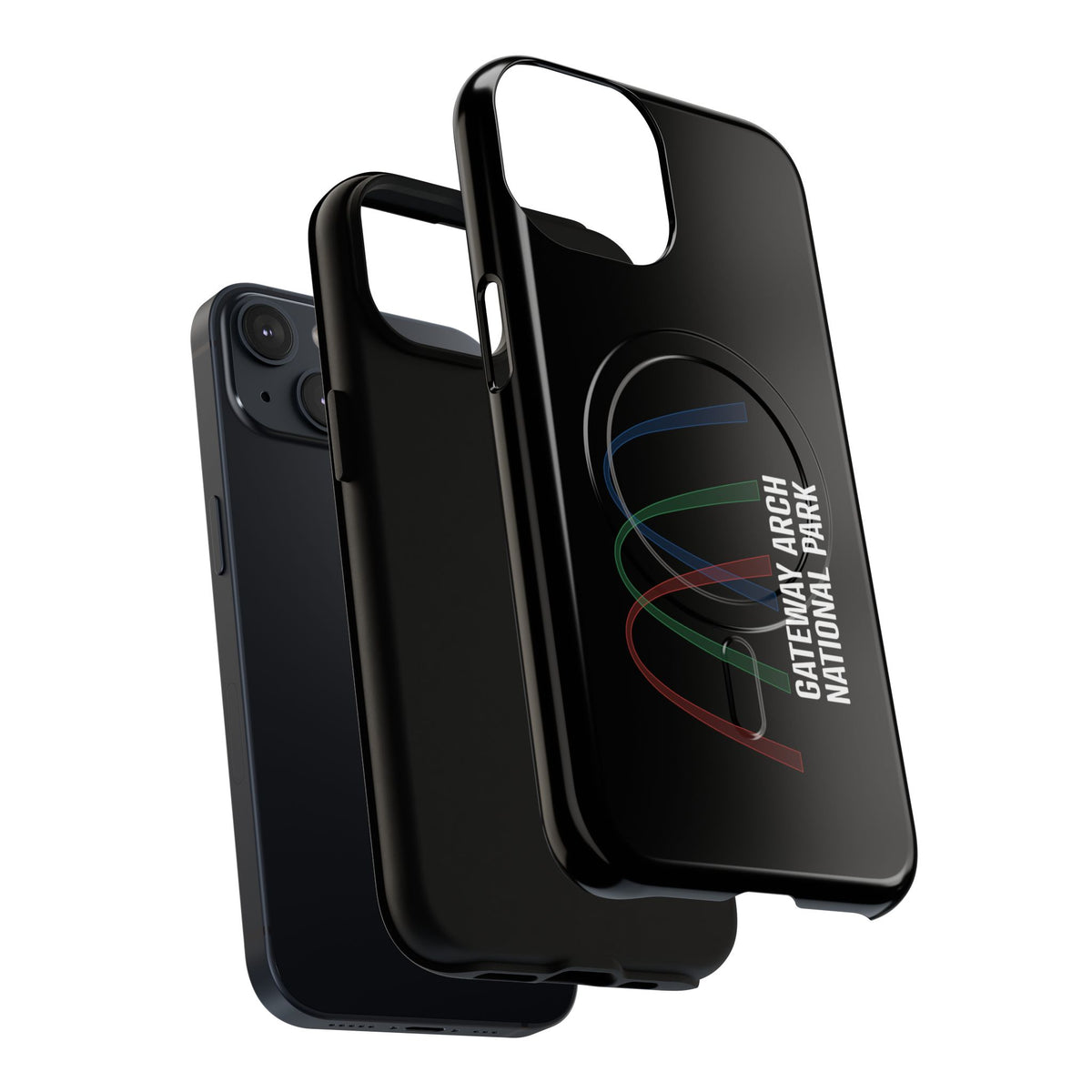 Gateway Arch National Park iPhone Case with MagSafe - Histogram Design