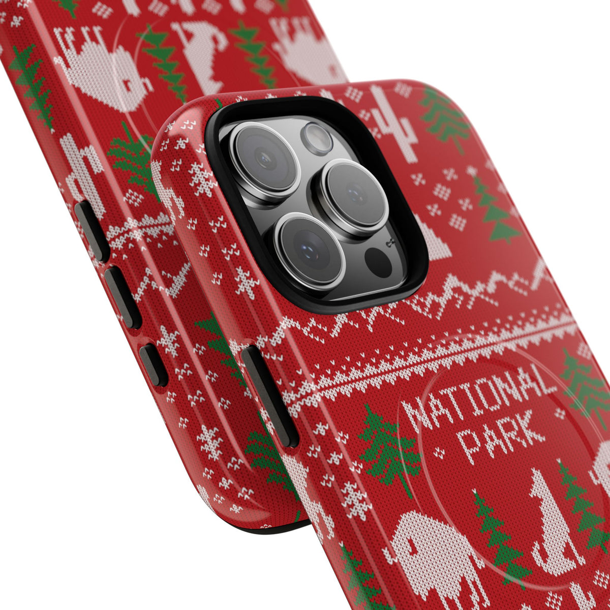 National Park iPhone Case with MagSafe - Fair Isle Pattern