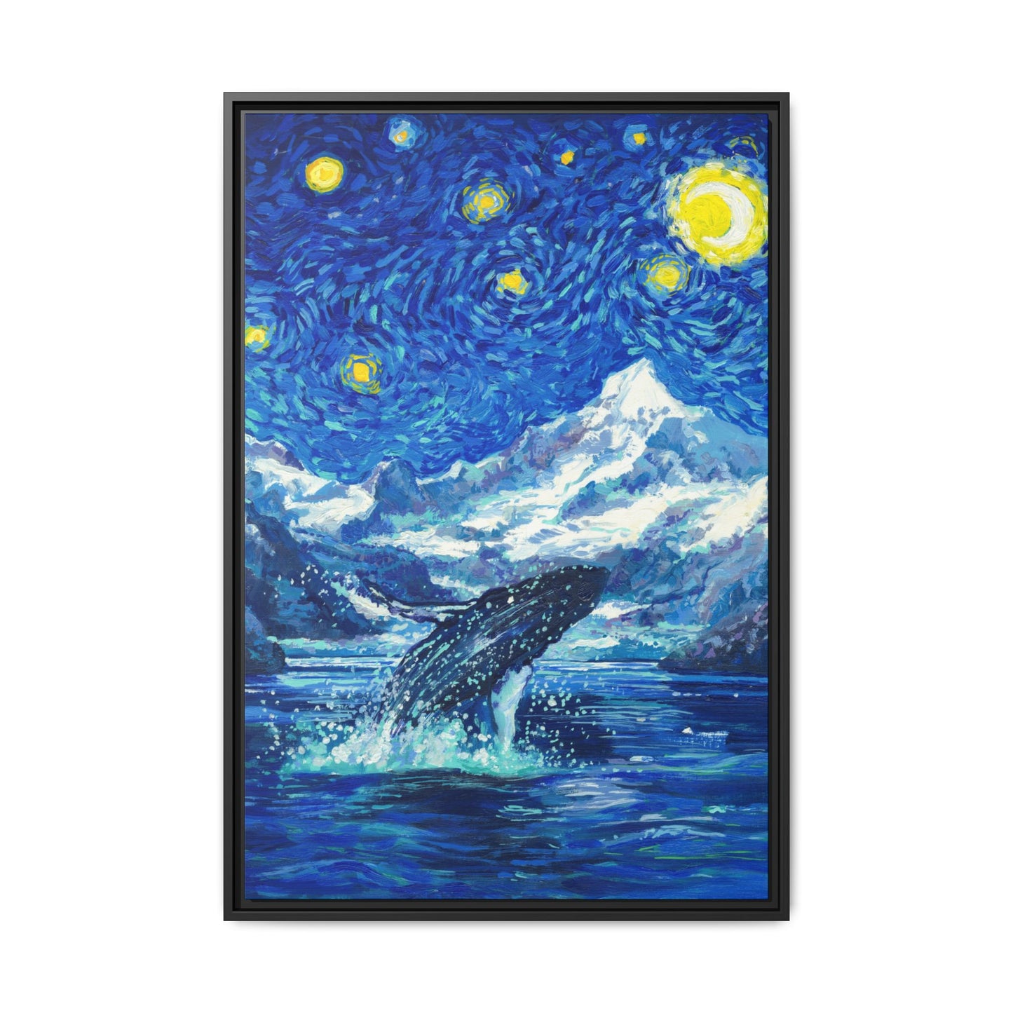 Glacier Bay National Park Framed Canvas - The Starry Night