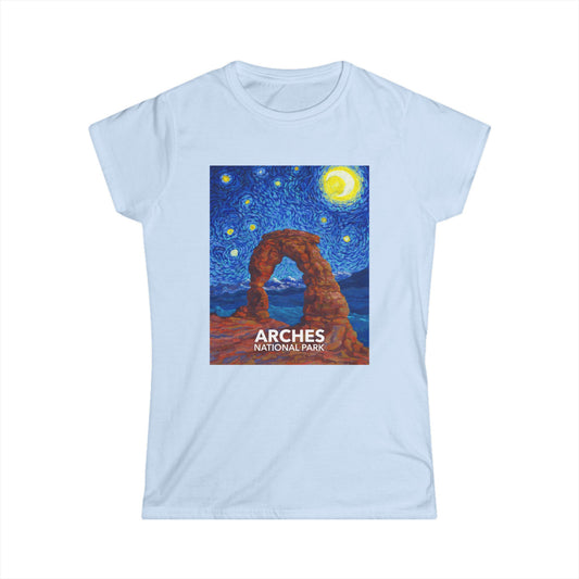 Arches National Park T-Shirt - Women's Starry Night