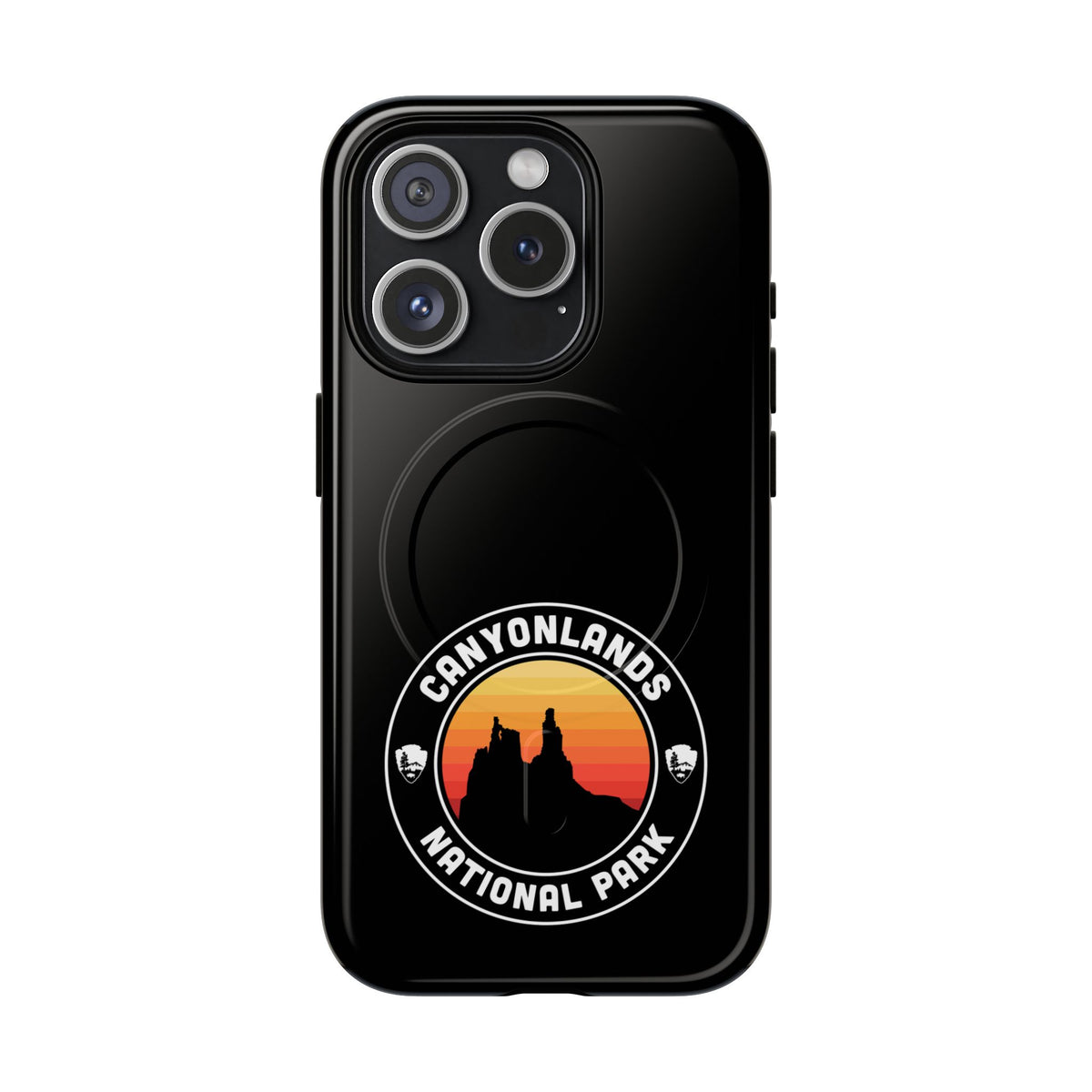 Canyonlands National Park iPhone Case with MagSafe - Round Emblem Design