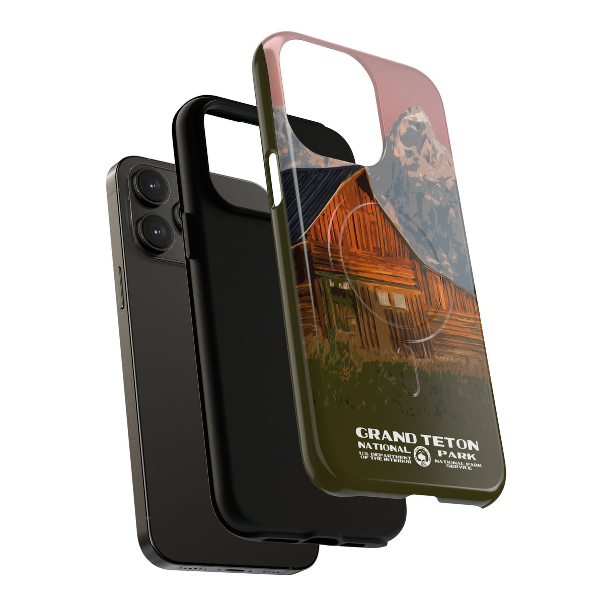 Grand Teton National Park iPhone Case with MagSafe - Moulton Barn