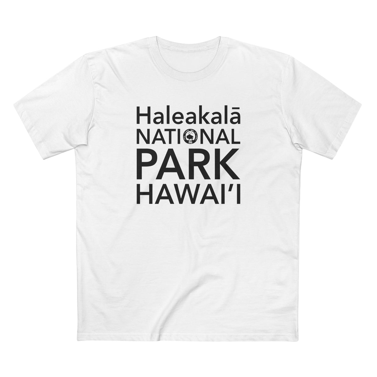 Haleakalā National Park T-Shirt Block Text in White