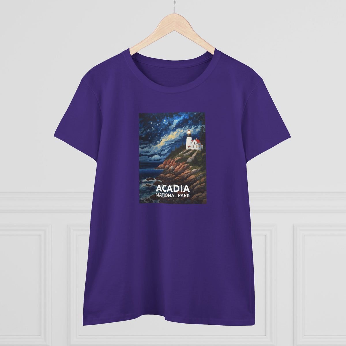 Acadia National Park Women's T-Shirt - Starry Night