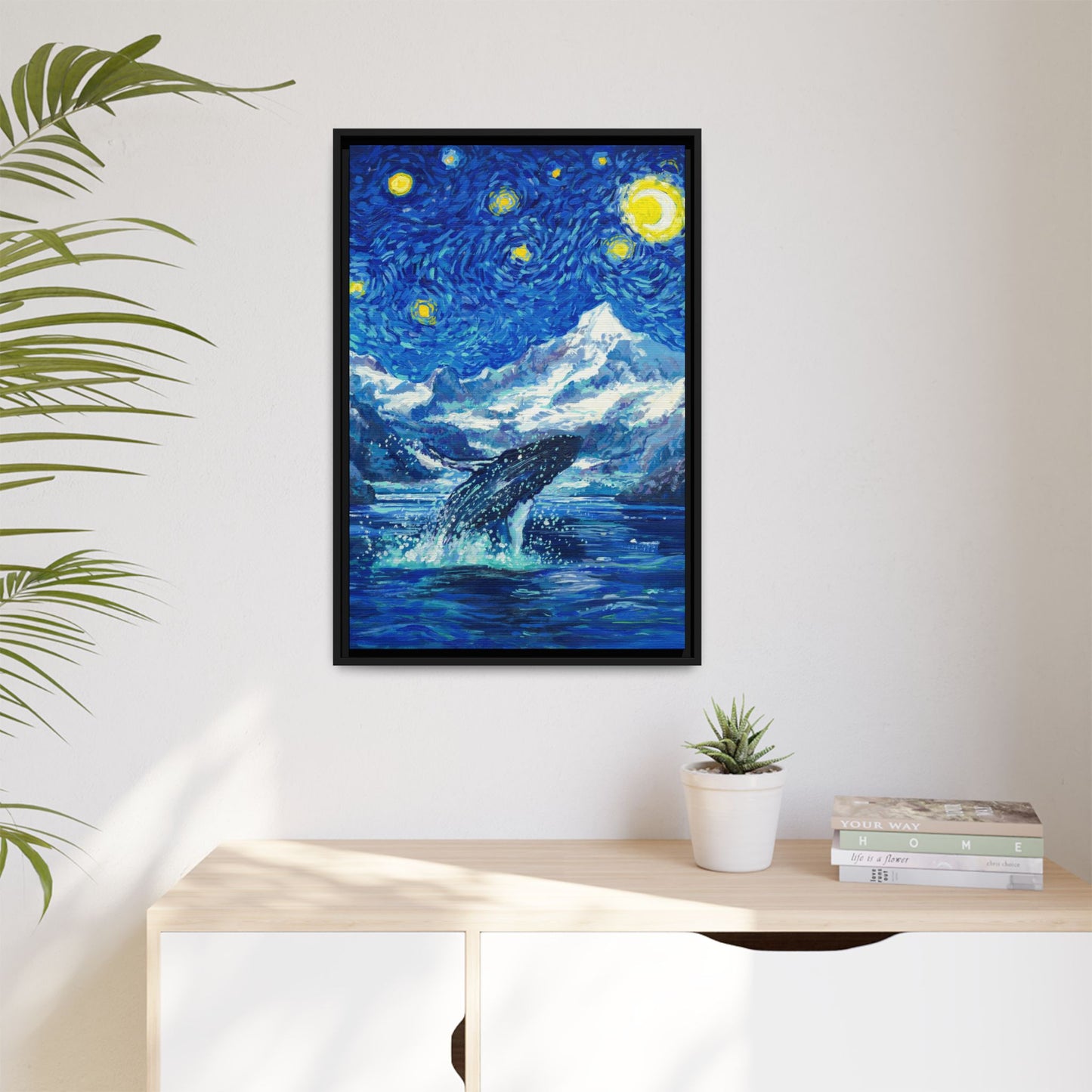 Glacier Bay National Park Framed Canvas - The Starry Night