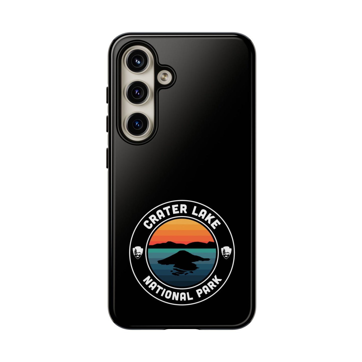 Crater Lake National Park Phone Case - Round Emblem Design