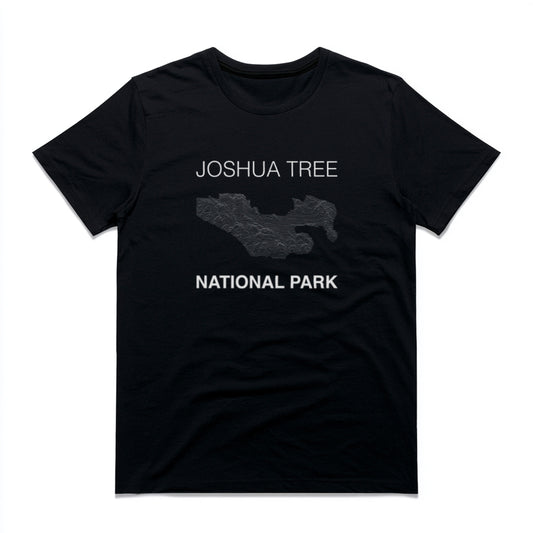 Joshua Tree National Park T-Shirt Lines in Black