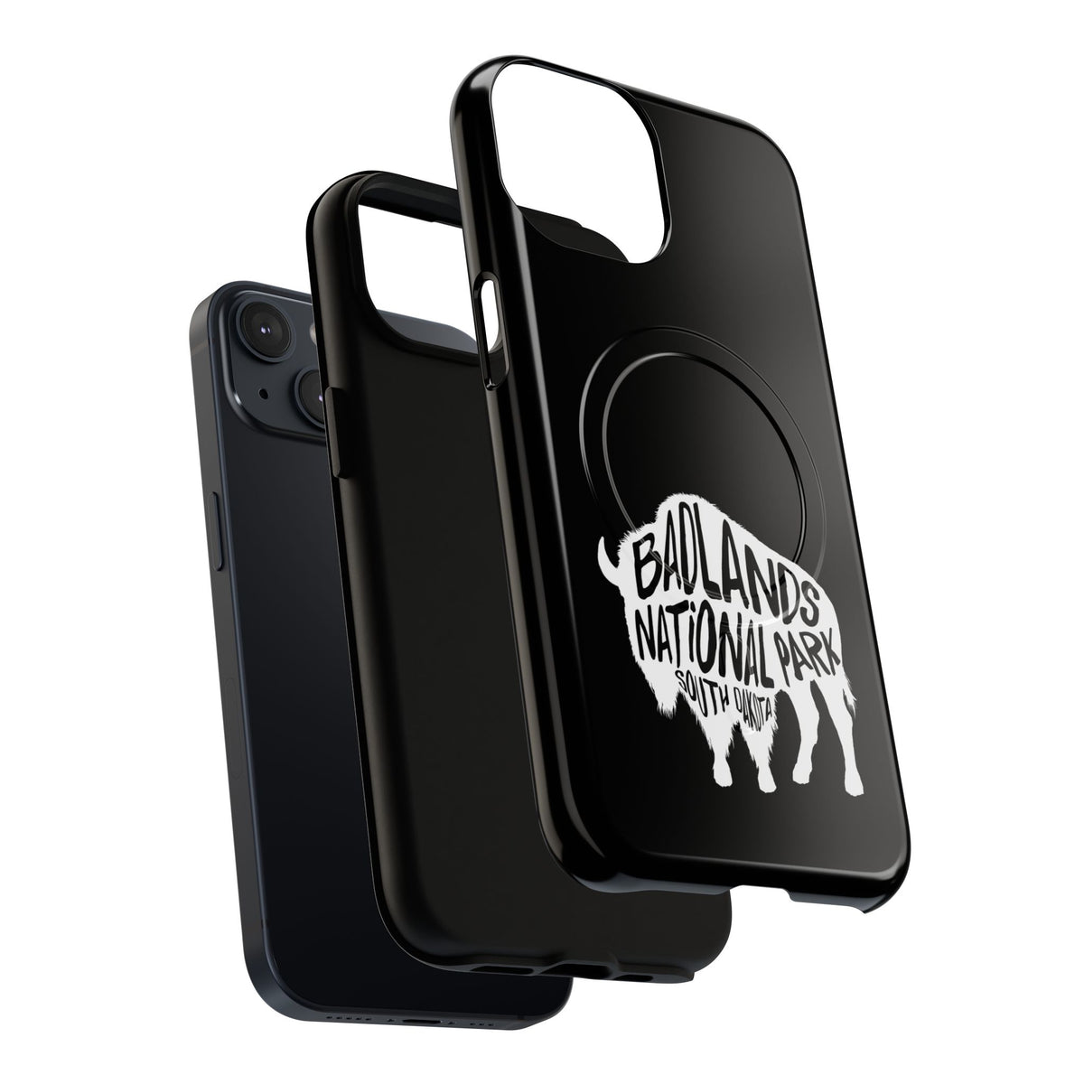 Badlands National Park iPhone Case with MagSafe - Bison Design
