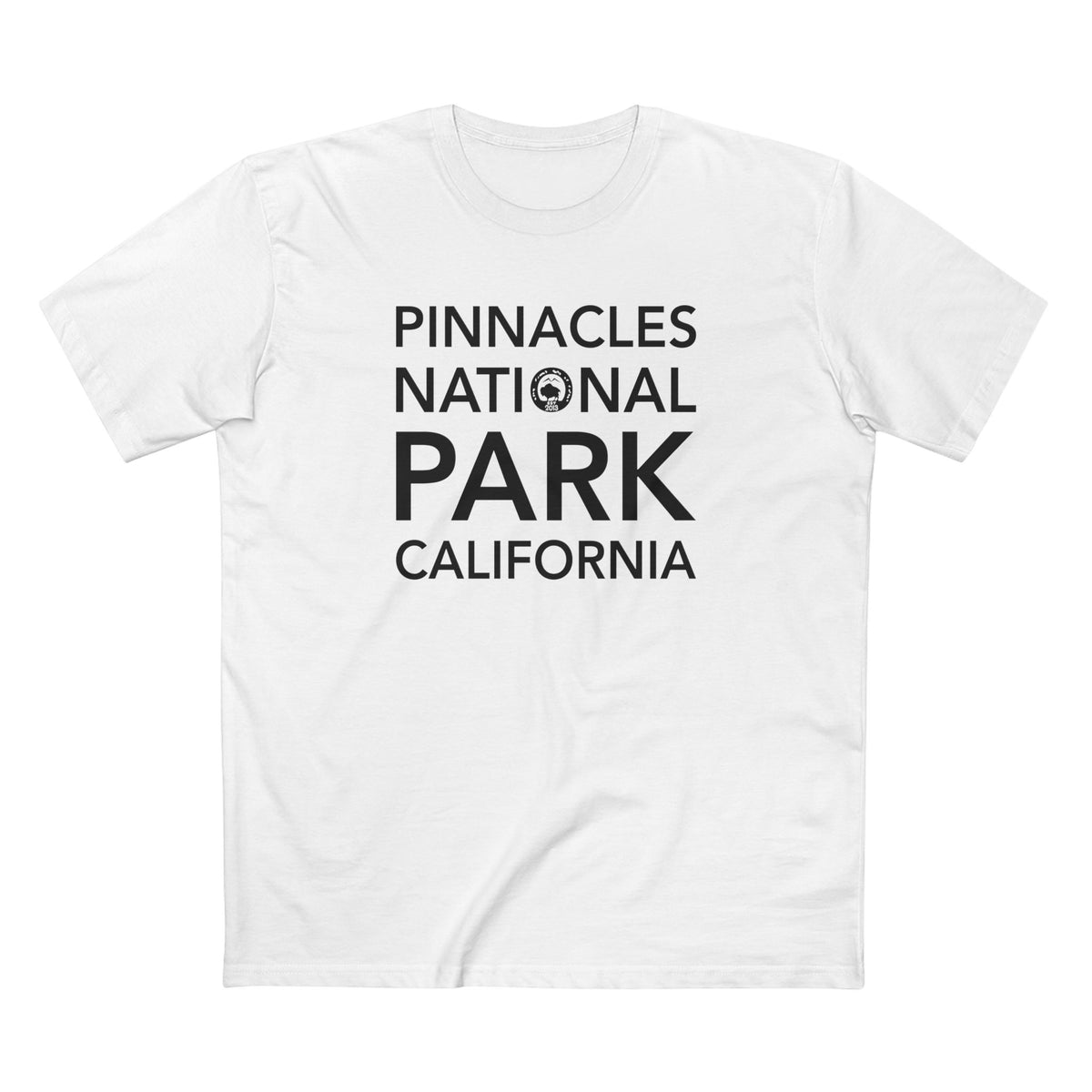 Pinnacles National Park T-Shirt Block Text in White