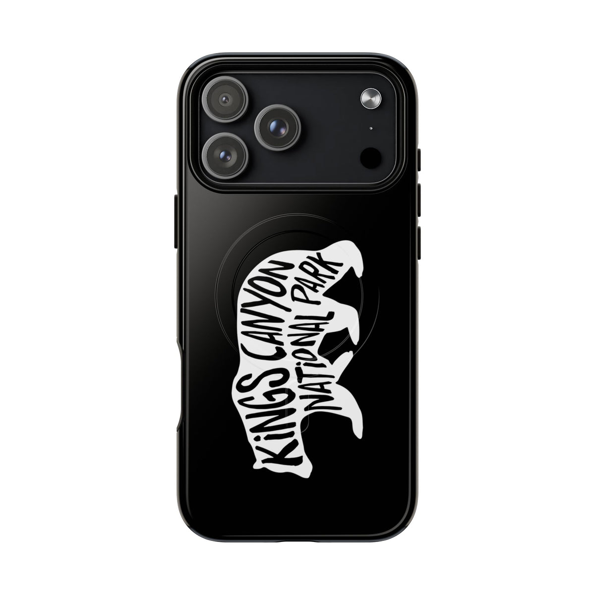 Kings Canyon National Park iPhone Case with MagSafe - Black Bear Design