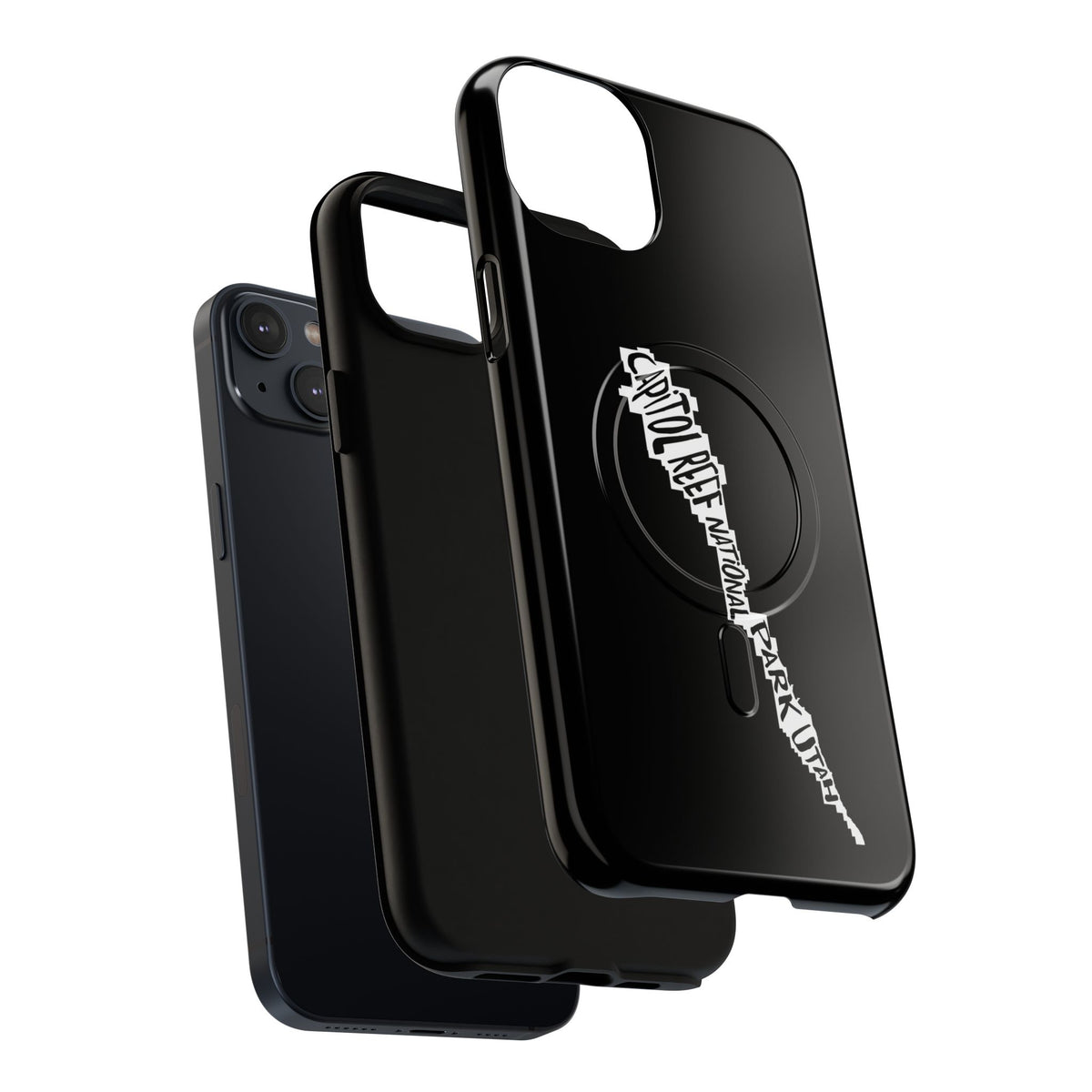 Capitol Reef National Park iPhone Case with MagSafe - Map Design