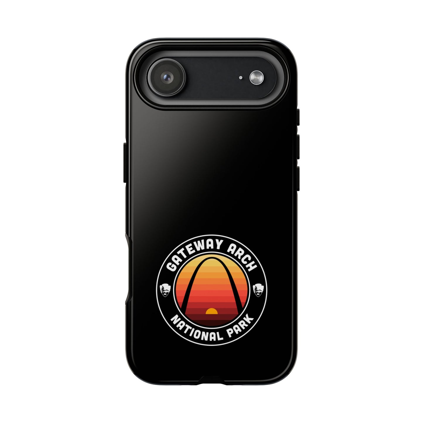Gateway Arch National Park Phone Case - Round Emblem Design
