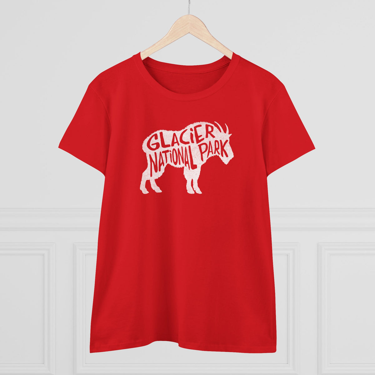 Glacier National Park Women's T-Shirt - Mountain Goat