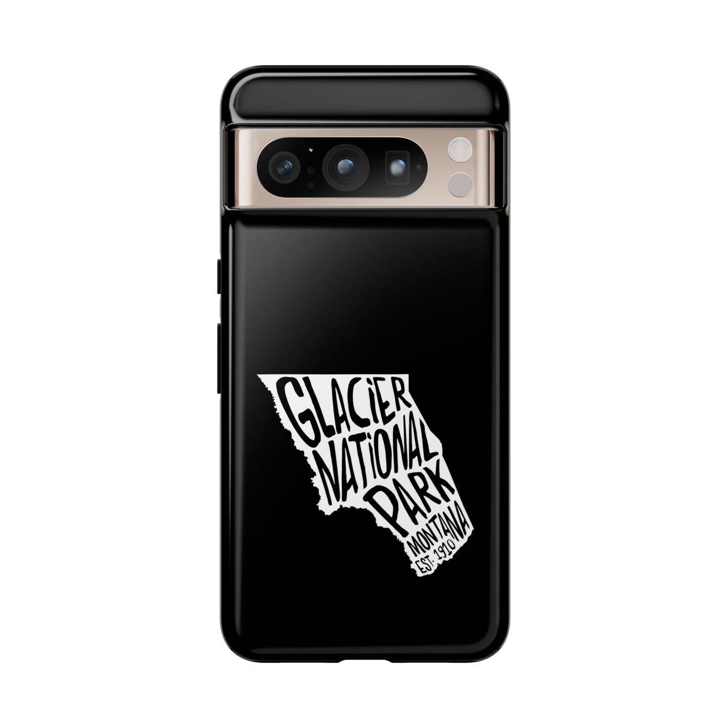 Glacier National Park Phone Case - Map Design