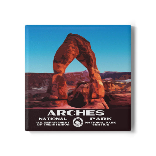 Arches National Park Coaster - Delicate Arch WPA