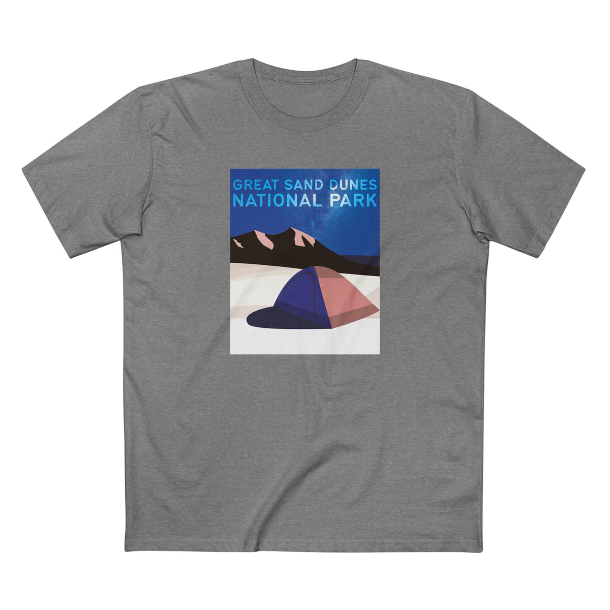 Great Sand Dunes National Park T-Shirt - Poster in Athletic Heather