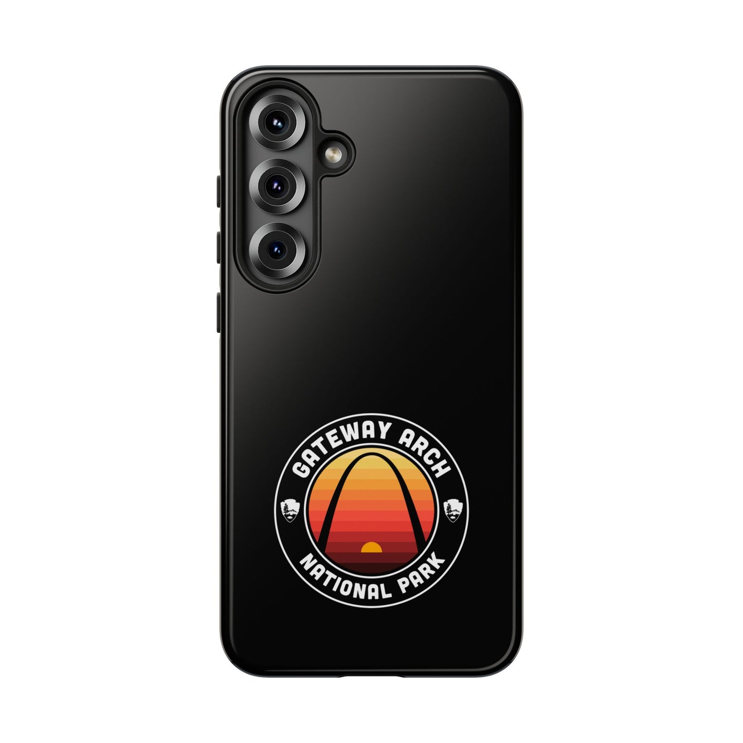 Gateway Arch National Park Phone Case - Round Emblem Design