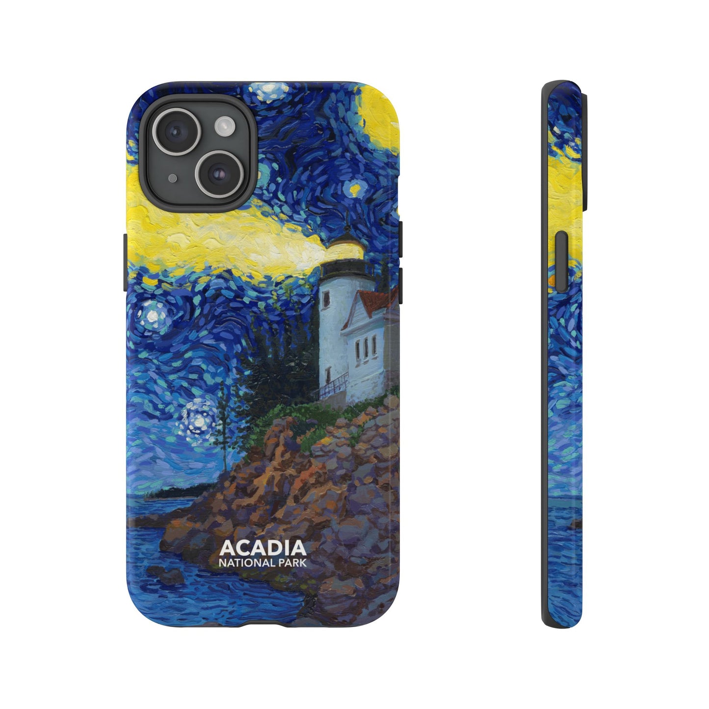 Acadia National Park Phone Case - Starry Night Lighthouse