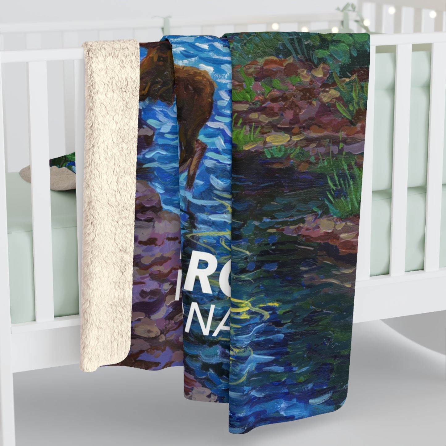 Isle Royale National Park Sherpa Blanket - The Starry Night