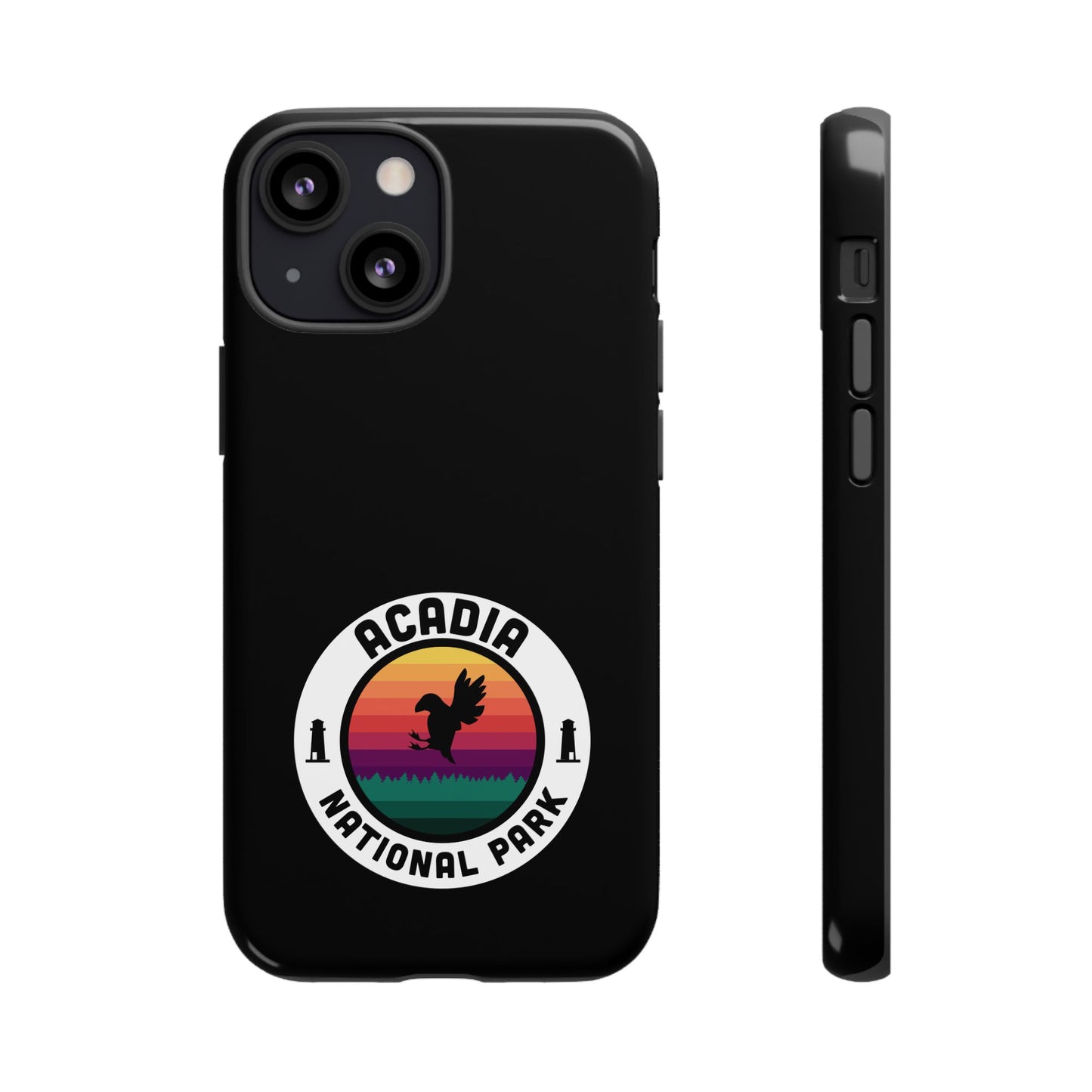 Acadia National Park Phone Case - Round Emblem Design