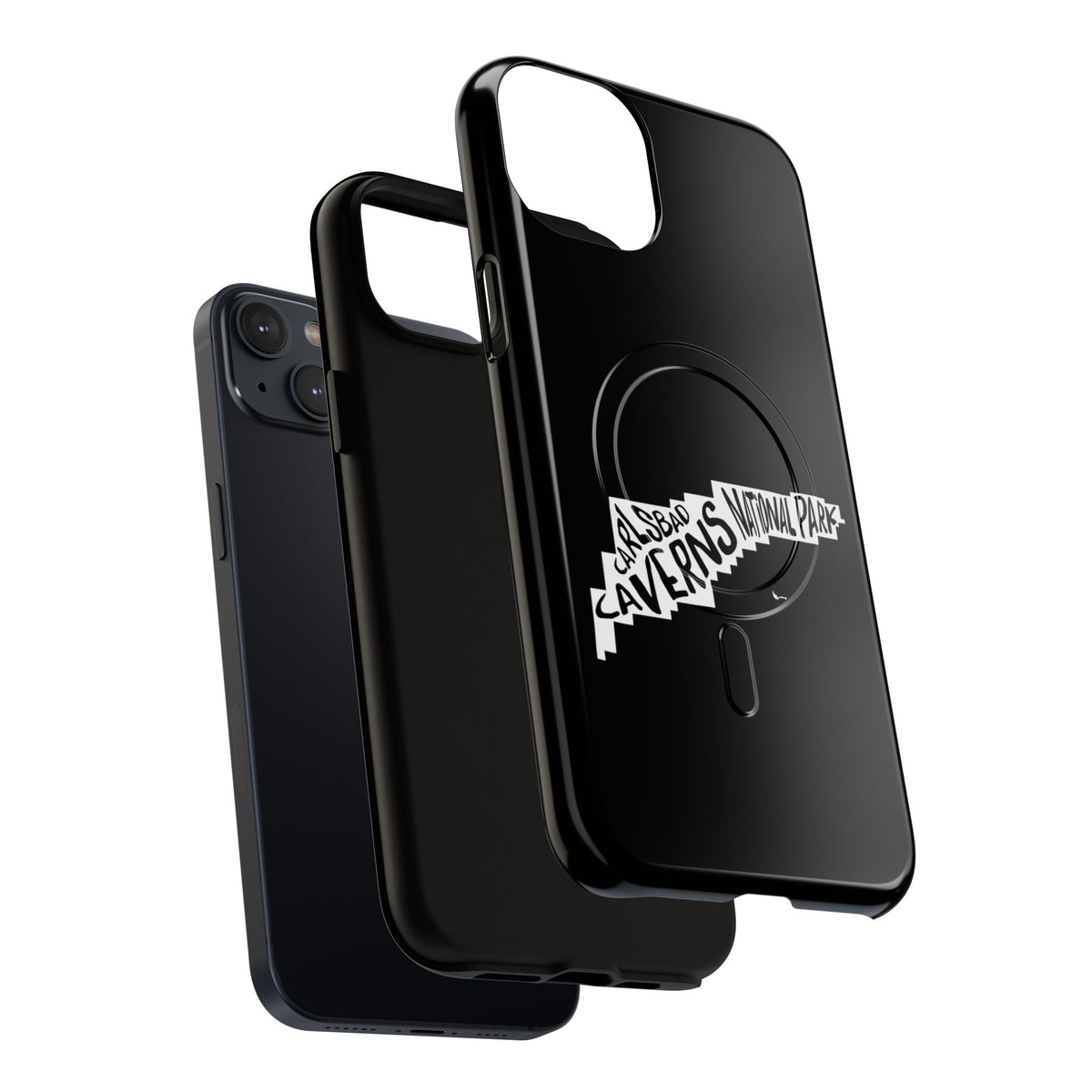 Carlsbad Caverns National Park iPhone Case with MagSafe - Map Design
