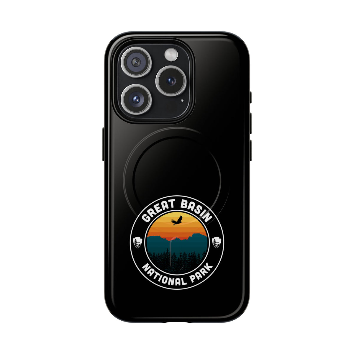 Great Basin National Park iPhone Case with MagSafe - Round Emblem Design