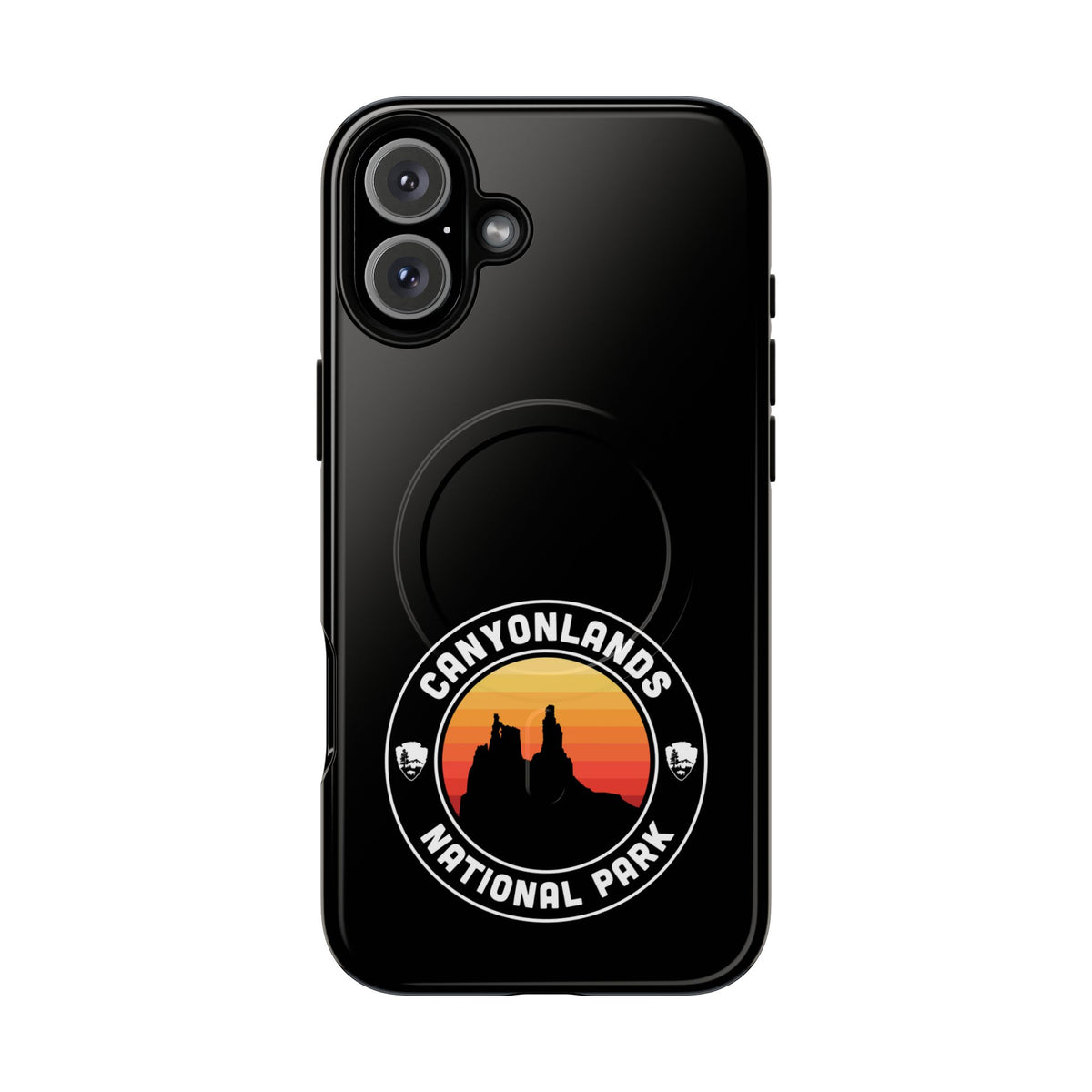 Canyonlands National Park iPhone Case with MagSafe - Round Emblem Design