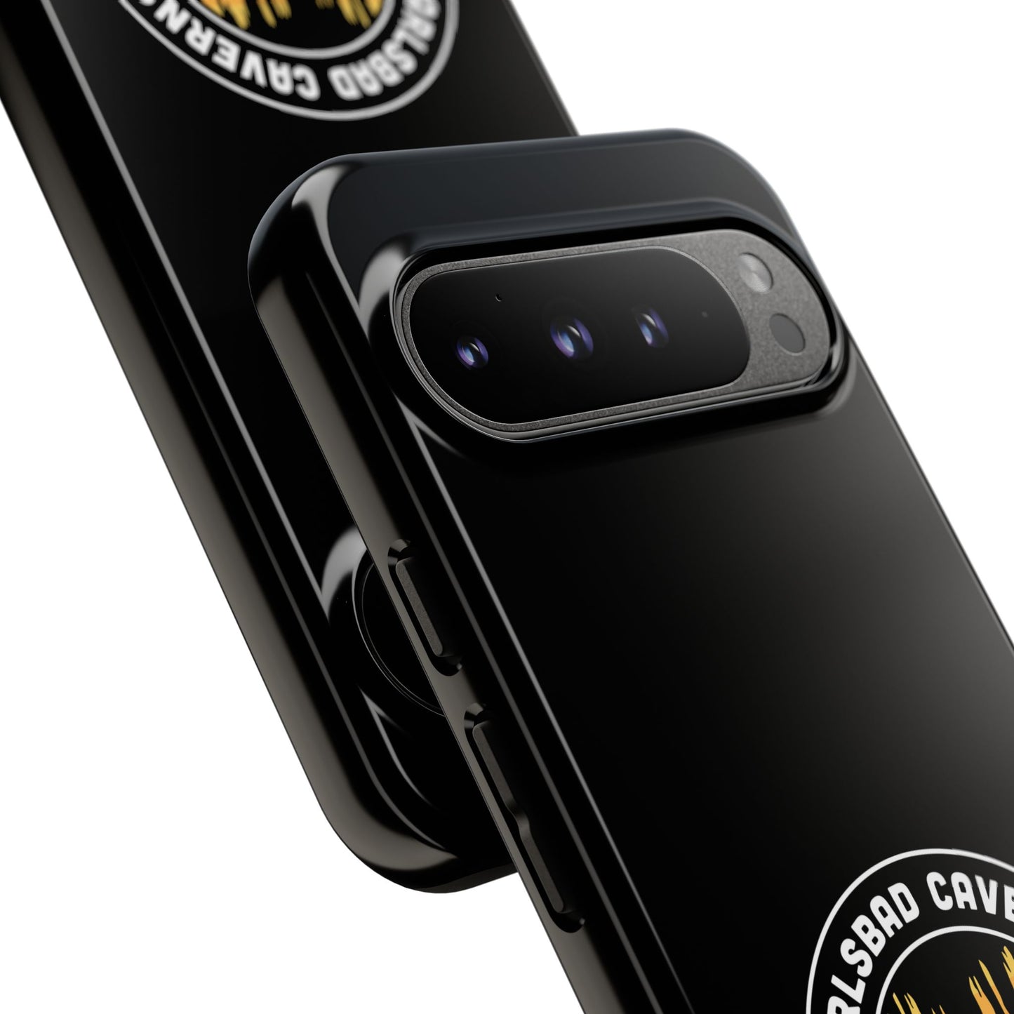 Carlsbad Caverns National Park Phone Case - Orange Round Emblem Design