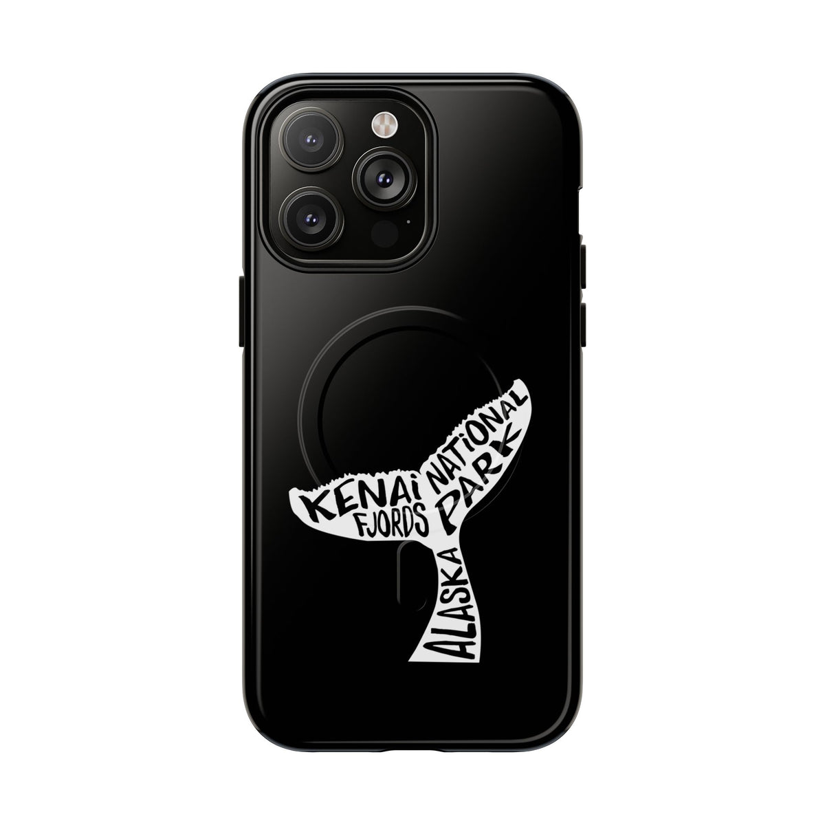 Kenai Fjords National Park iPhone Case with MagSafe - Humpback Whale Tail Design
