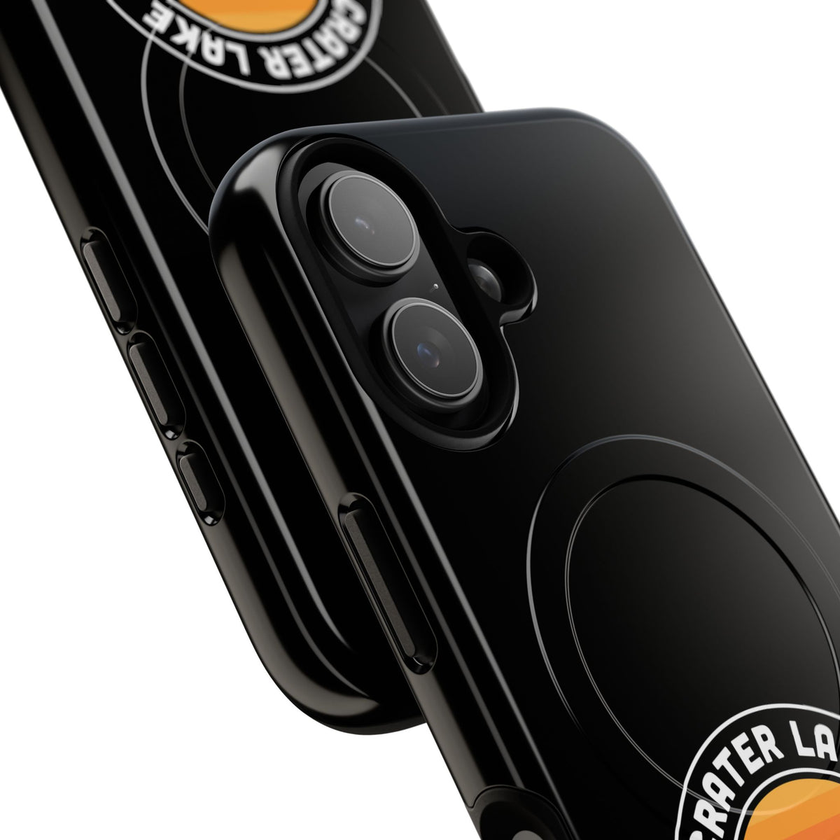 Crater Lake National Park iPhone Case with MagSafe - Round Emblem Design