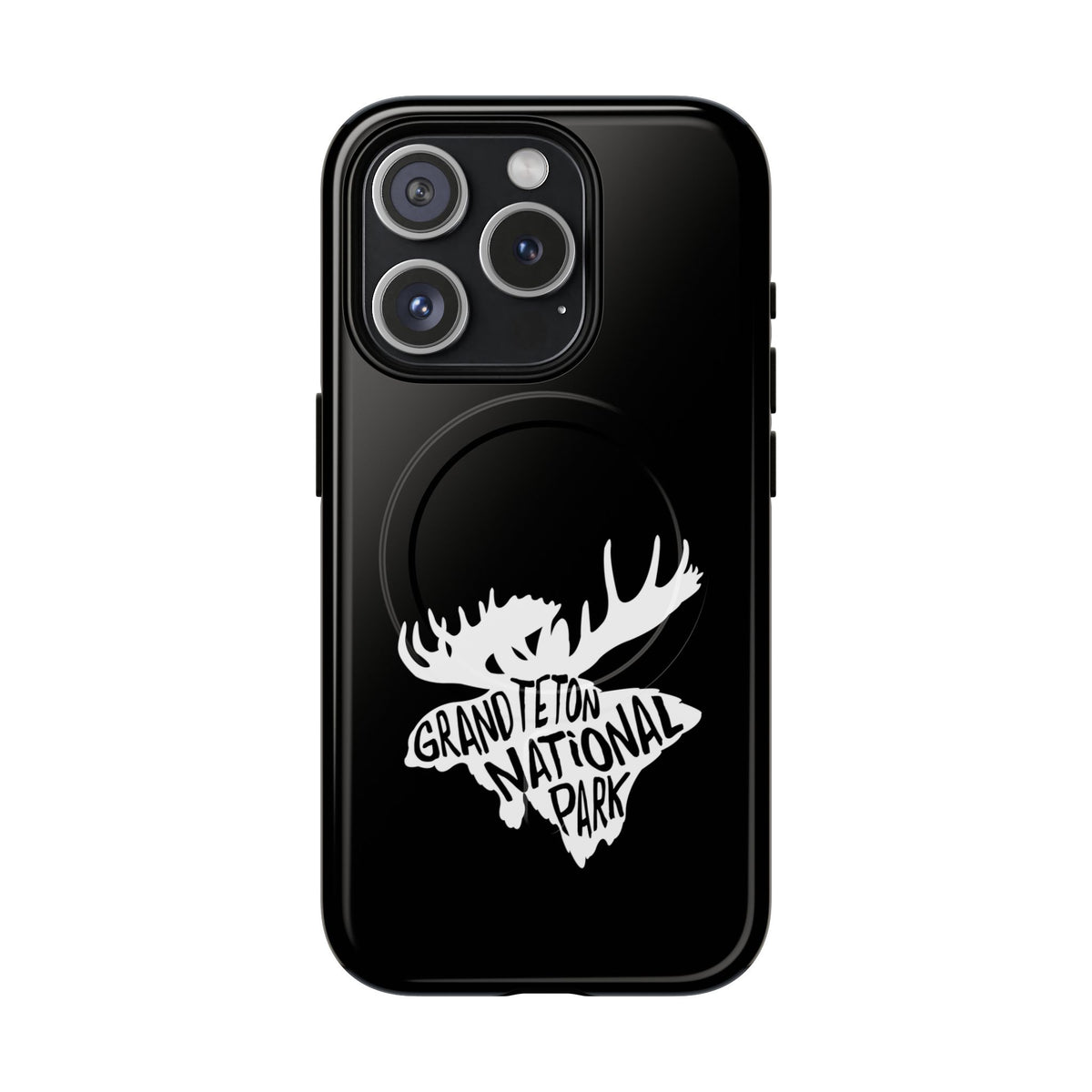 Grand Teton National Park iPhone Case with MagSafe - Moose Design