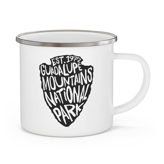 Guadalupe Mountains National Park Enamel Camping Mug - Arrowhead