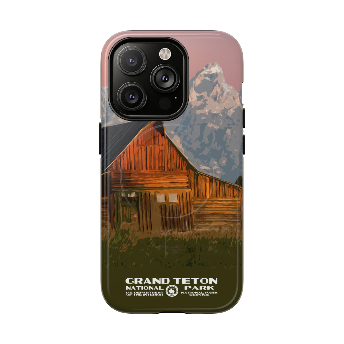 Grand Teton National Park iPhone Case with MagSafe - Moulton Barn