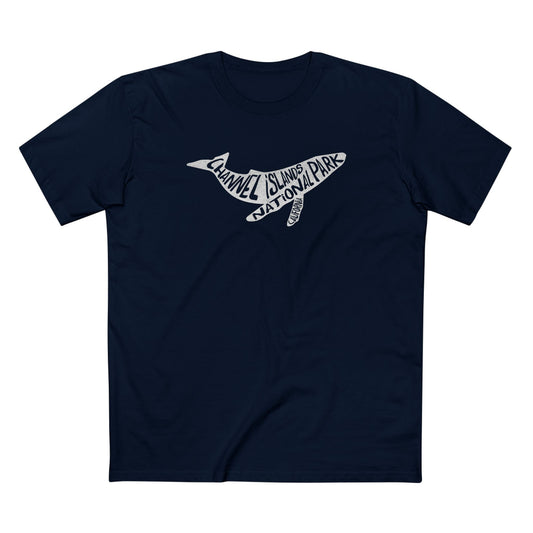 Channel Islands National Park T-Shirt - Humpback Whale in Navy