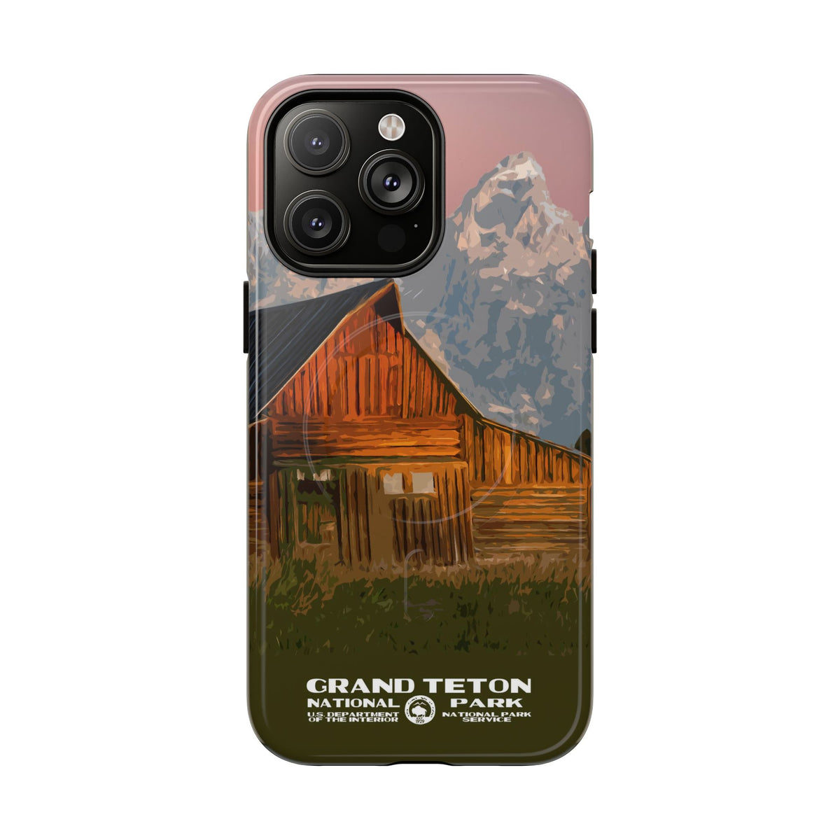 Grand Teton National Park iPhone Case with MagSafe - Moulton Barn