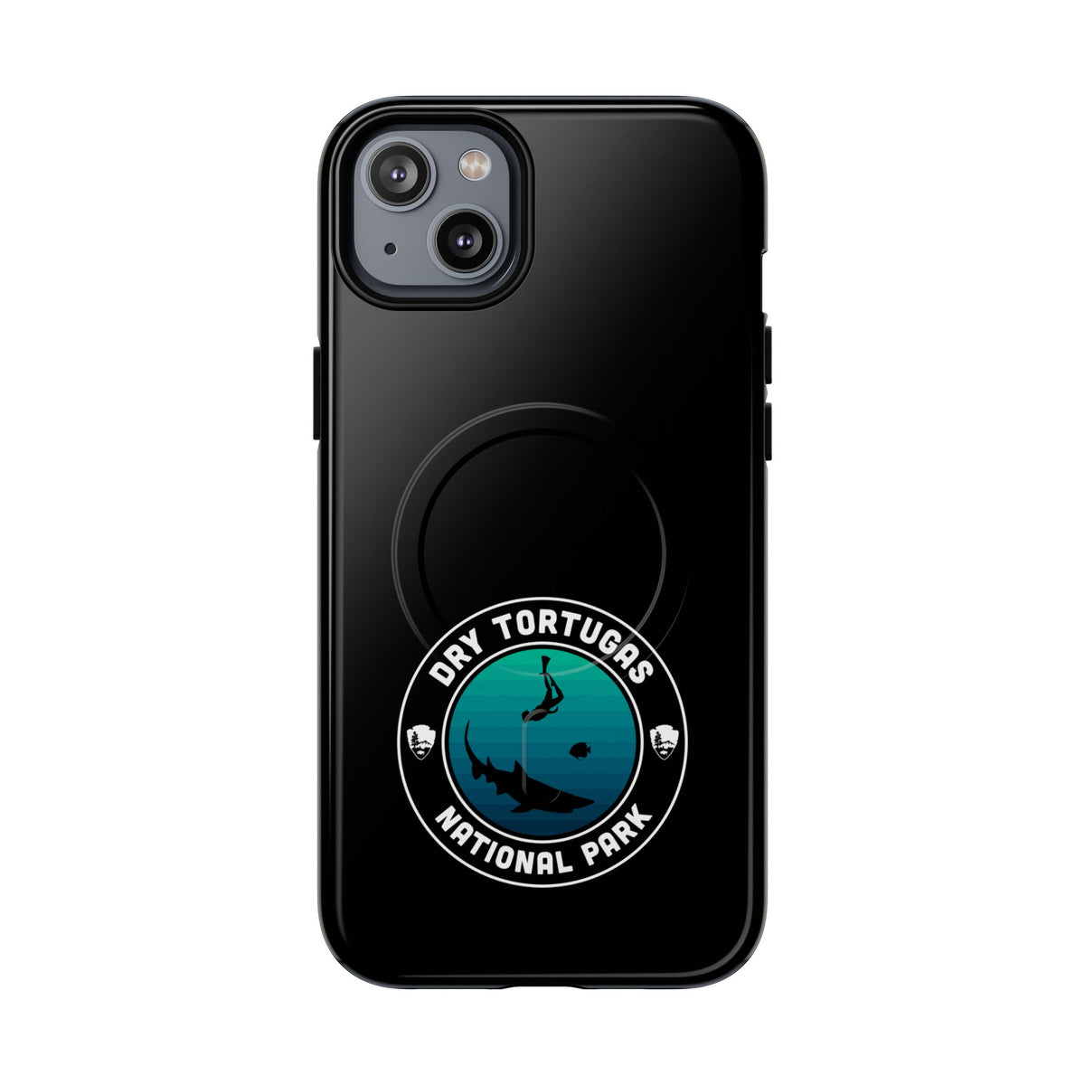 Dry Tortugas National Park iPhone Case with MagSafe - Round Emblem Design