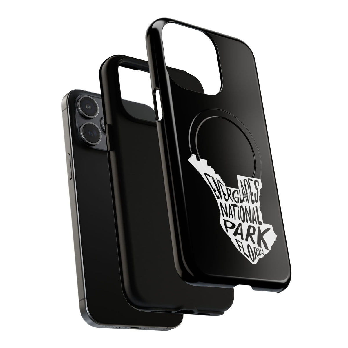 Everglades National Park iPhone Case with MagSafe - Map Design