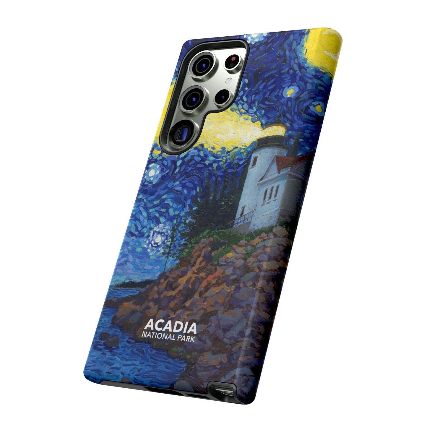 Acadia National Park Phone Case - Starry Night Lighthouse