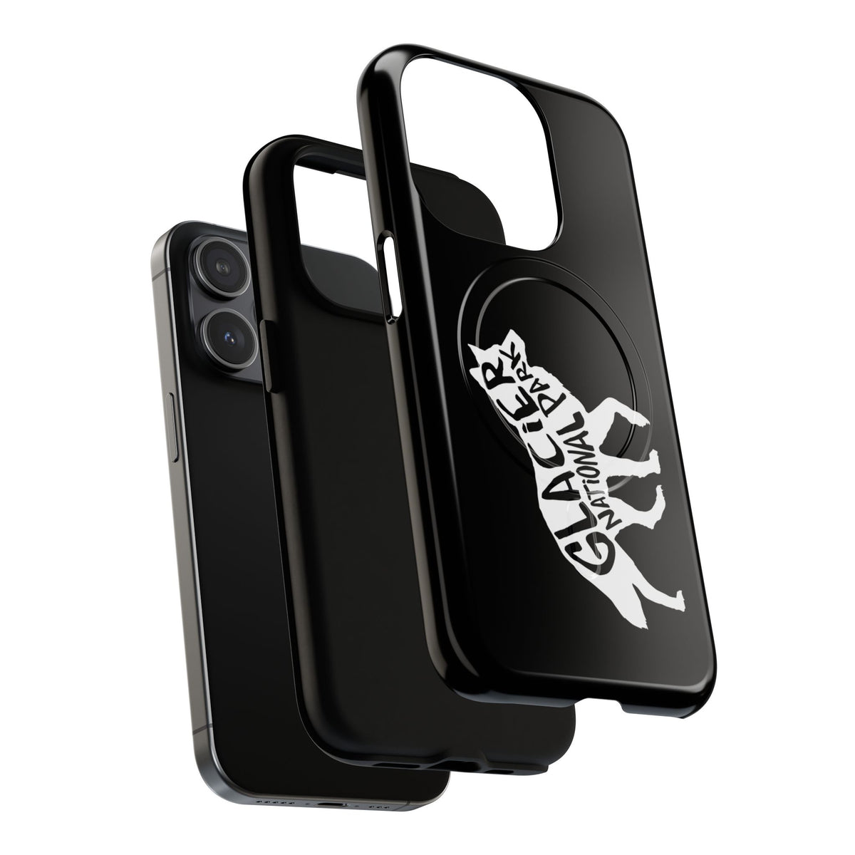 Glacier National Park iPhone Case with MagSafe - Wolf Design