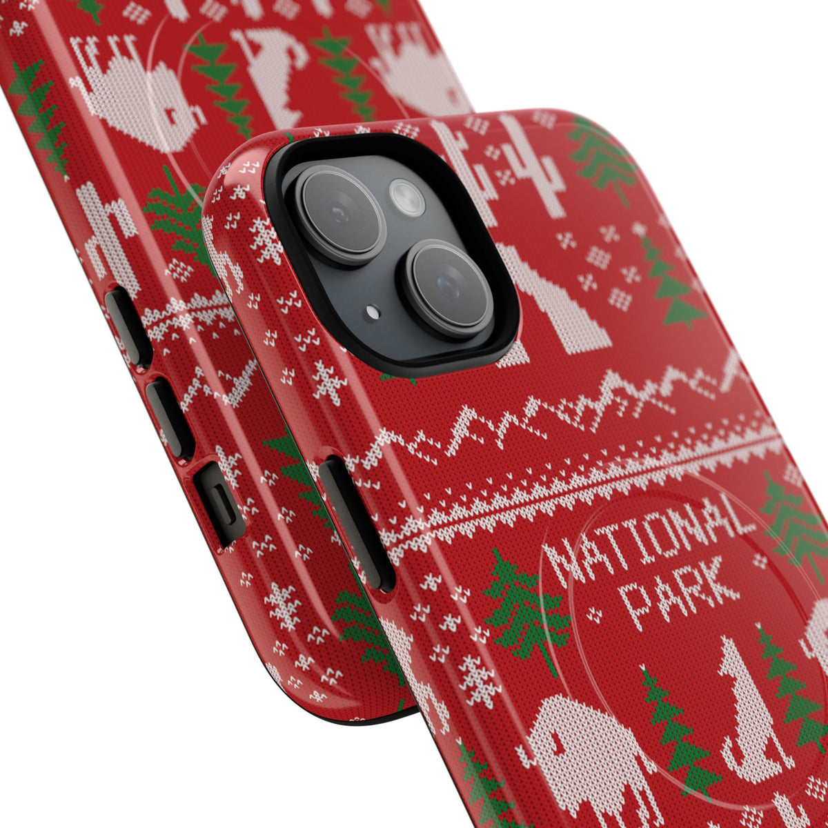 National Park iPhone Case with MagSafe - Fair Isle Pattern