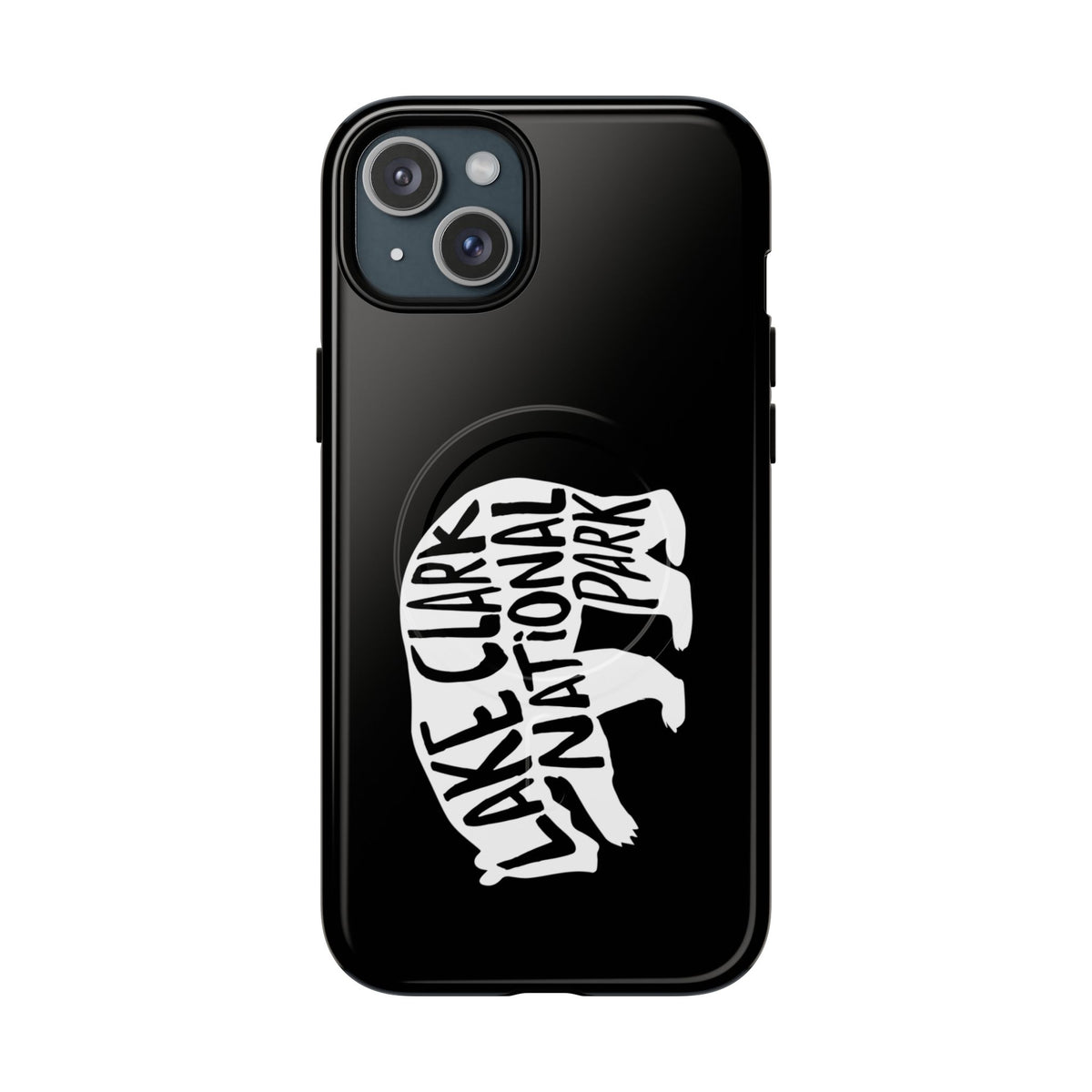Lake Clark National Park iPhone Case with MagSafe - Grizzly Bear Design