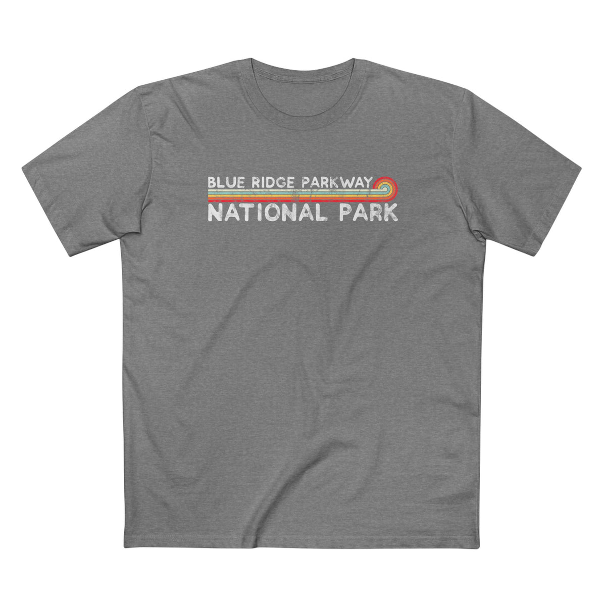 Blue Ridge Parkway T-Shirt - Vintage Stretched Sunrise in Athletic Heather
