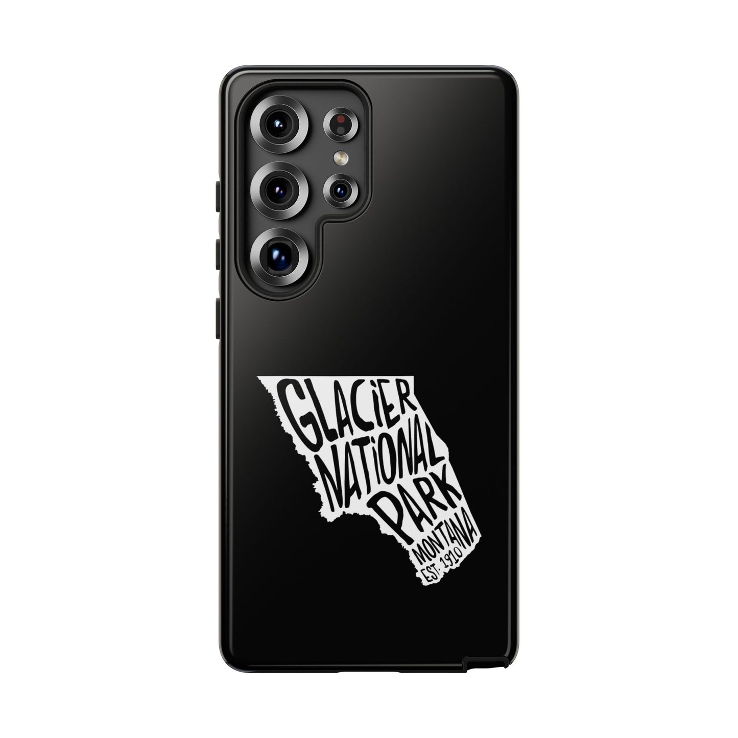 Glacier National Park Phone Case - Map Design