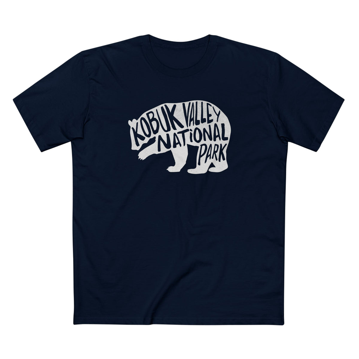 Kobuk Valley National Park T-Shirt - Grizzly Bear in Navy