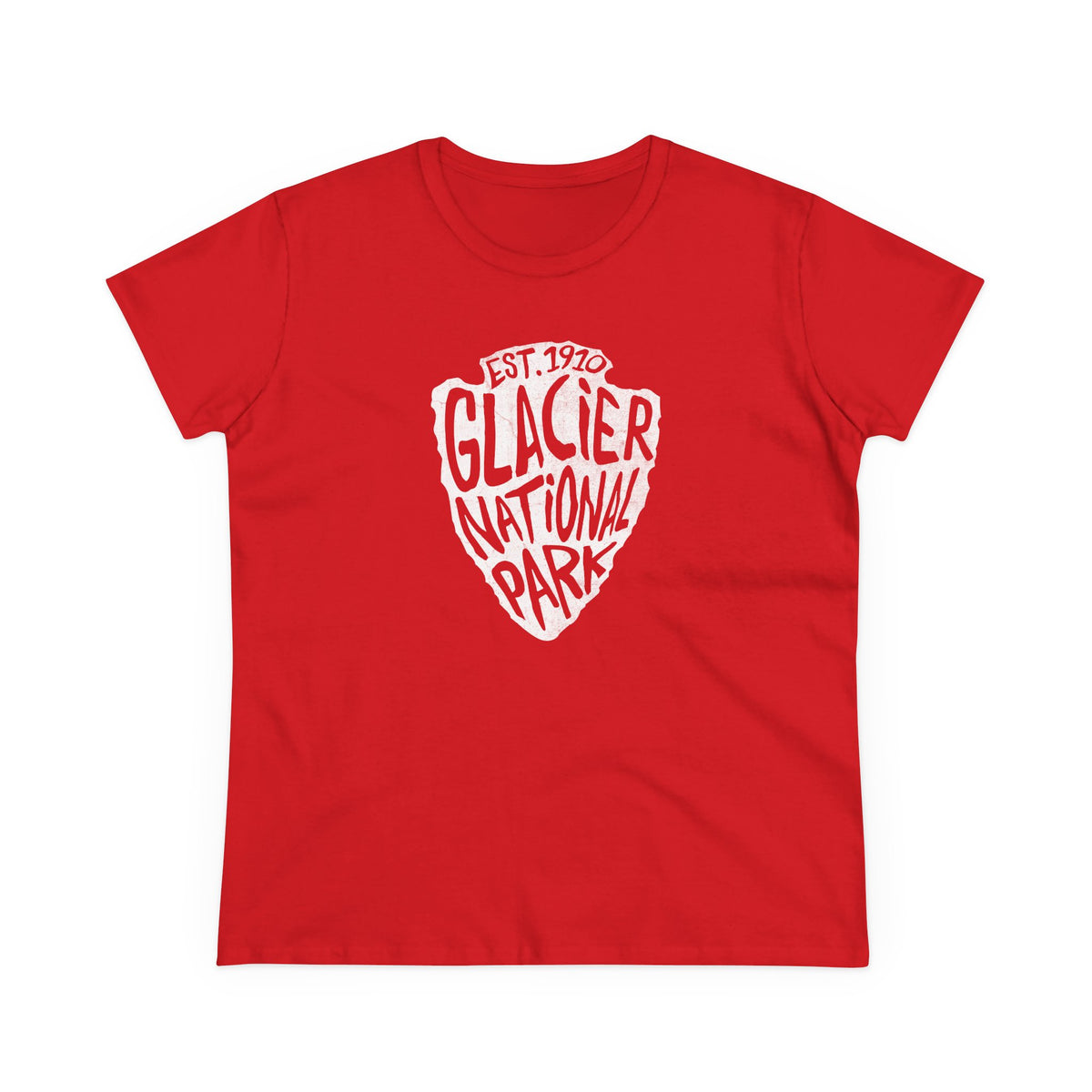Glacier National Park Women's T-Shirt - Arrowhead Design