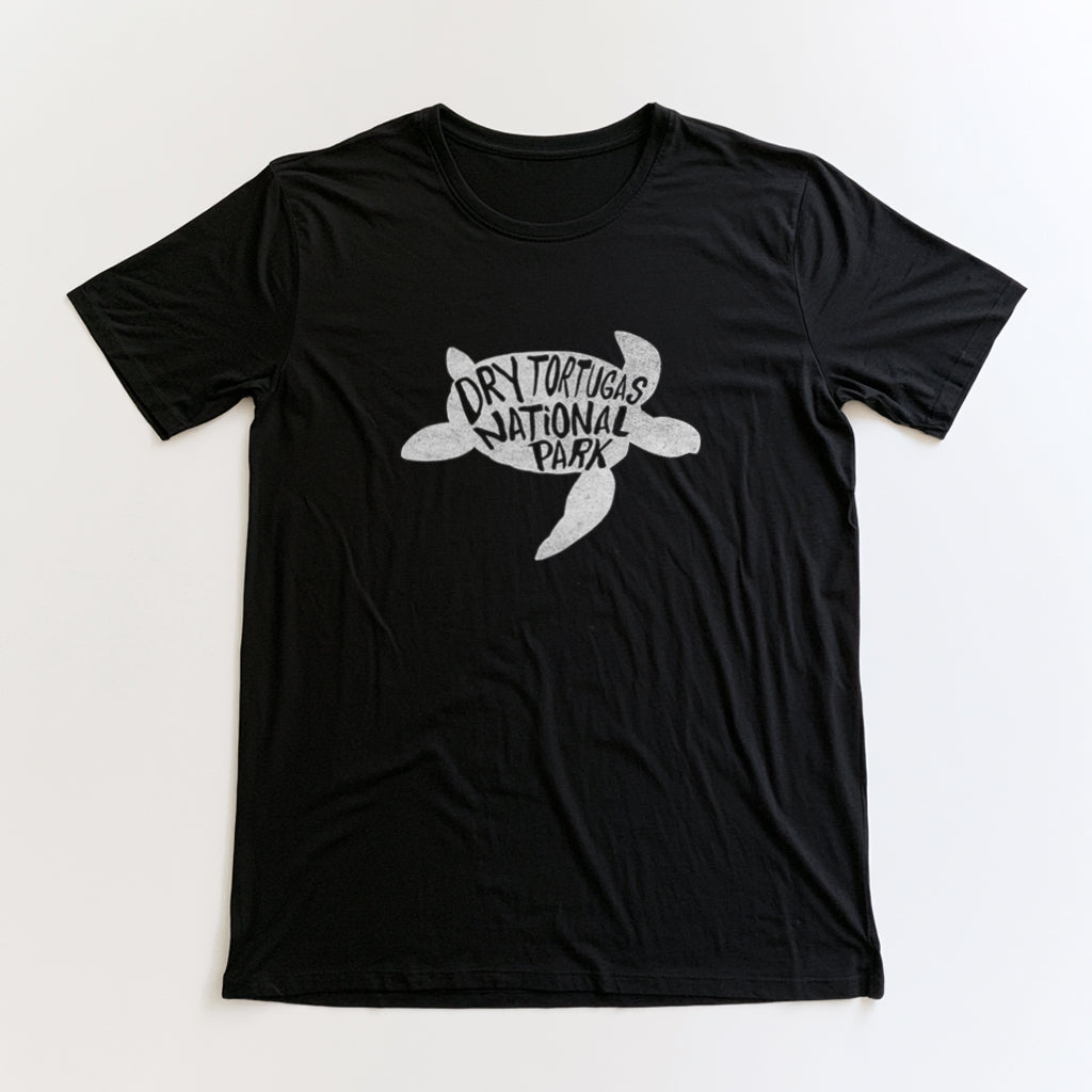 Dry Tortugas National Park T-Shirt - Turtle in Black