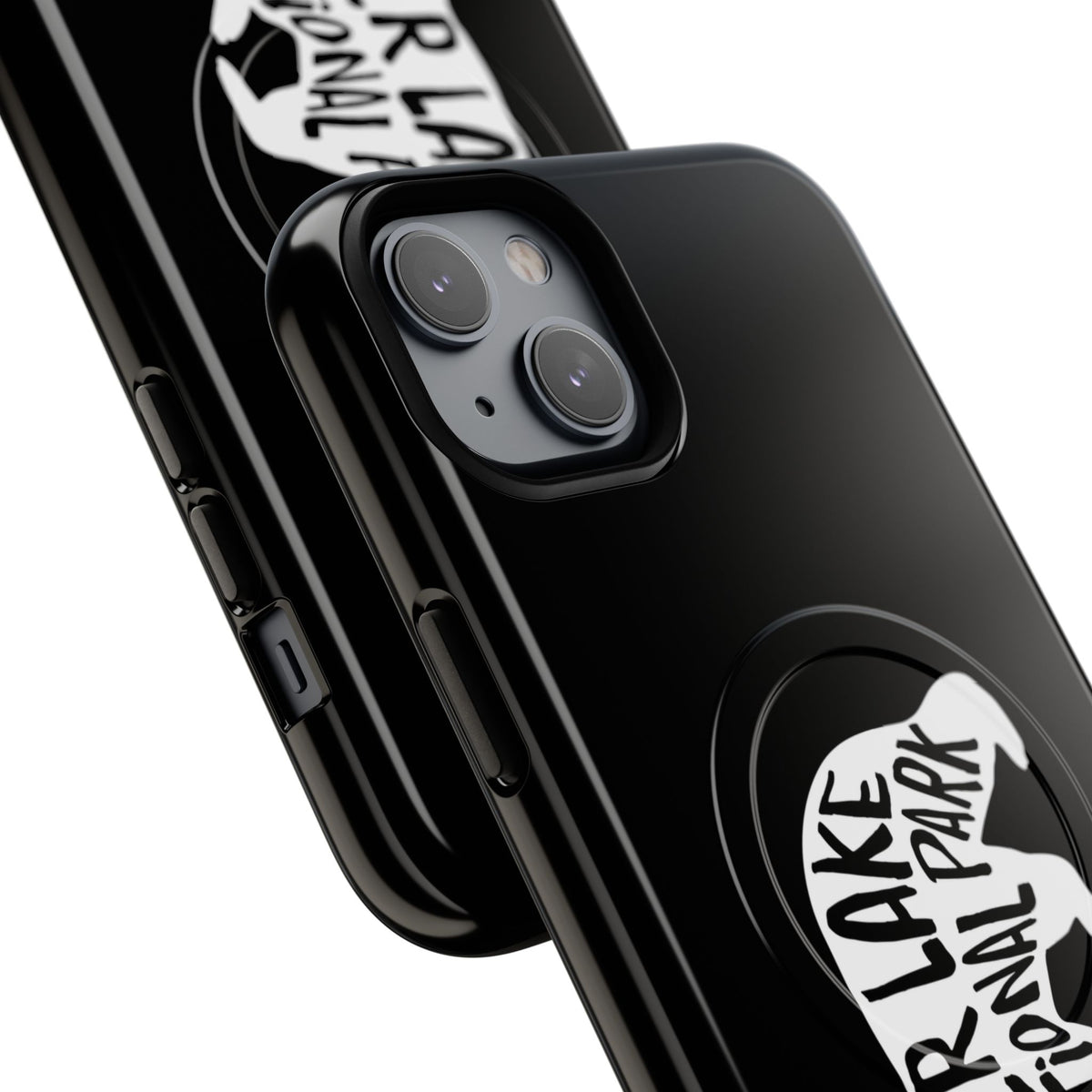 Crater Lake National Park iPhone Case with MagSafe - Black Bear Design